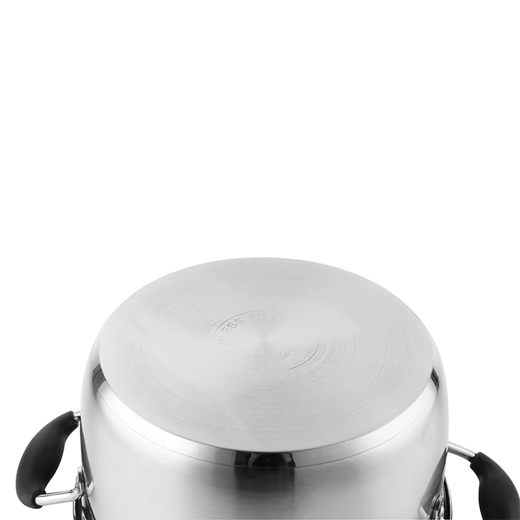 stainless steel straight body deep soup pot