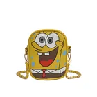 PU bag cute fashion female small square bag chain slung shoulder bag