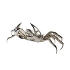 custom handmade metal crab art home decoration stainless steel metal sculpture