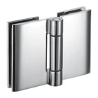 Heavy duty shower door metal brass hinge 180 degrees glass to glass hinge