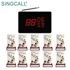 SINGCALL wireless table-card pager restaurant waiter call bell system