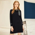 2019 Autumn Dress New Christmas Long-sleeved Bottoming Sweater Skirt French Temperament Knit Girl Skirt