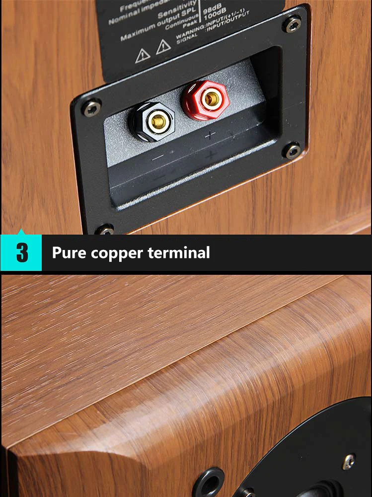 Delixin F30 6.5 inch wooden box super bass Hifi speaker cheap bookshelf speaker from China factory - ANKUX.COM