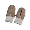Real Sheepskin Leather Glove Fur Mittens For Baby