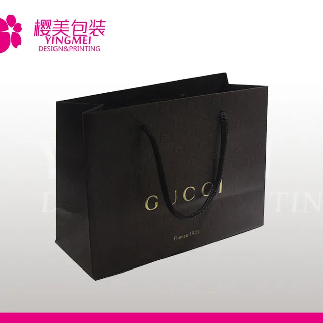 custom logo printed packaging luxury shopping gift paper bag