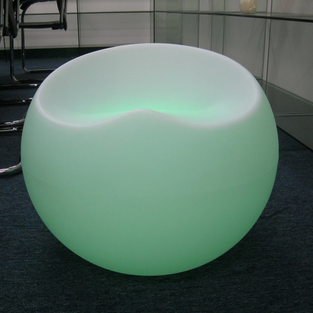 Rechargeale plastic led chair furniture for nightclub, bar