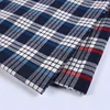 100% cotton yarn dyed shirting quilted gingham linen printed shirt plaid fabric for pants