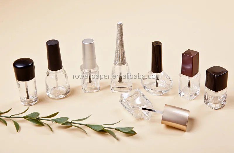 Fancy Design Wholesale Empty Nail Polish Bottle With Cap And Brush