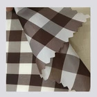 Hot sale 63Dx63D polyester yard dyed checkerboard lining fabric for kitchen workwear