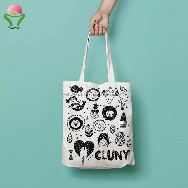 newest fashion customized handmade white gift bag with logo