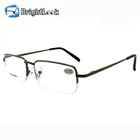 Brightlook Bulk fashion hot sale half rimless reading glasses lens