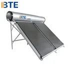 SUS 304 tank compact pressurized solar water heater with FPC