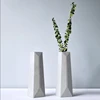 home decoration slim high flower vase concrete flower pot silicone mold
