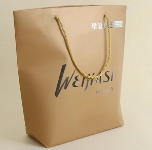 hot sale brown mini kraft paper gift bag shopping bags