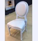 resin louis chair furniture white color