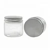 Wholesale empty food grade 30g 40g 50g 60g 80g 100g 120g 150g 200g 250g 500g clear plastic jar with aluminum lid