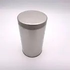 Round Silver Tea Tin Can With Airtight Lid