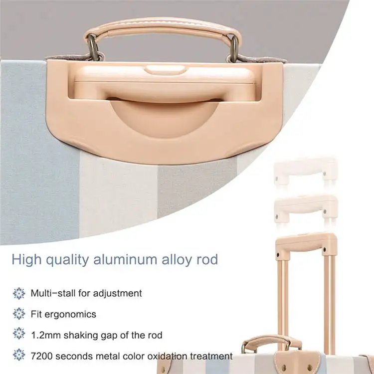 high quality fabric trolley luggage bag