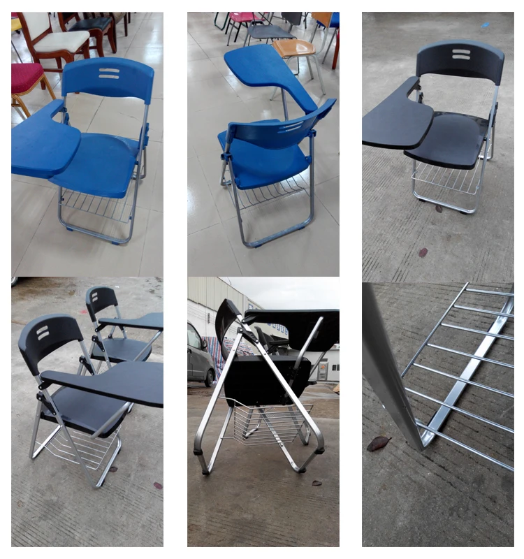 Office Chairs Folding Chairs With Writing Pad  Training Chair For Sale4.jpg