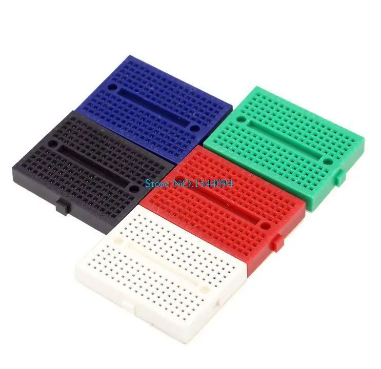 5pcs/lot New Colorful Mini Solderless Breadboard 170 Tie Points Electronic Components (SYB-170) 3.5*4.7*0.85cm