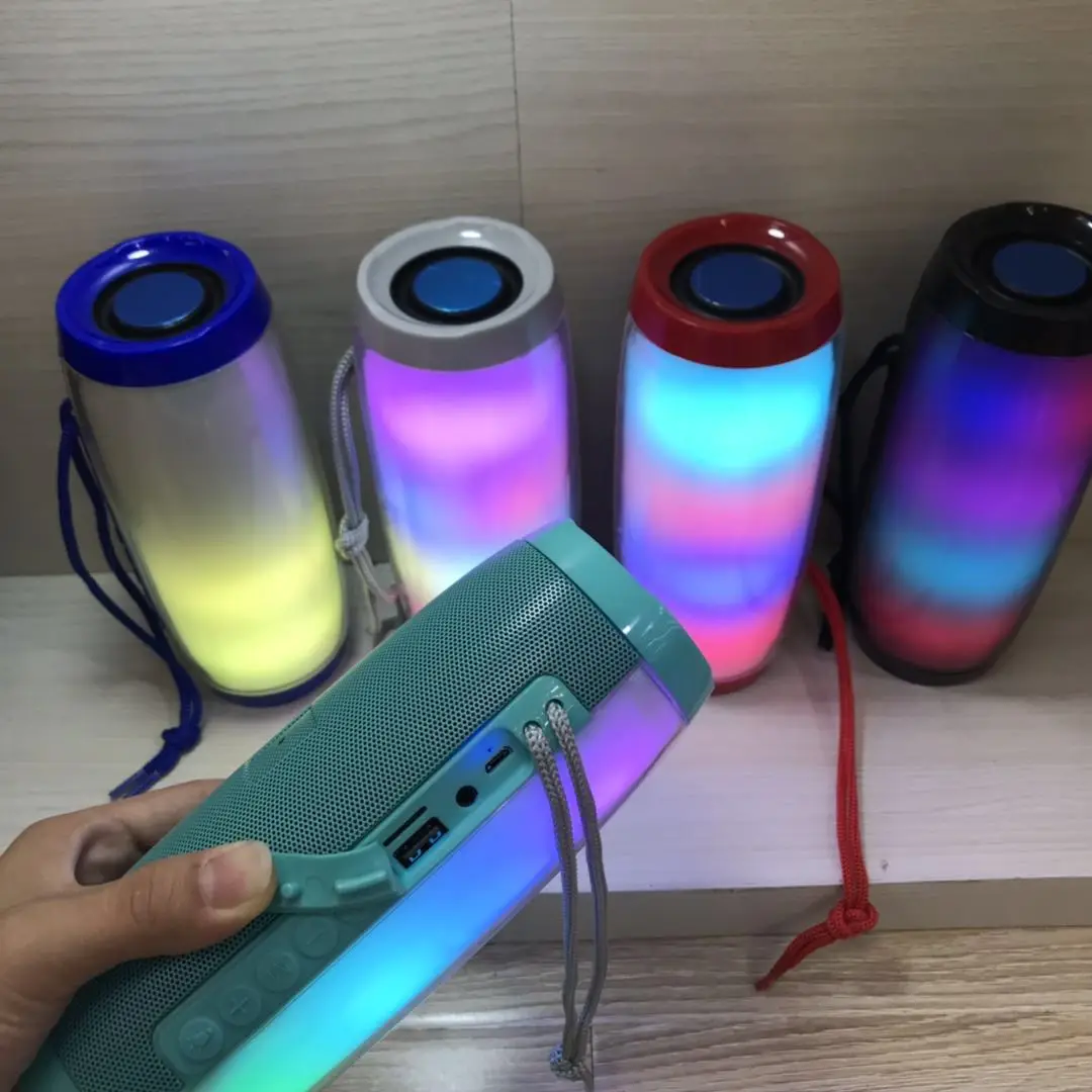 Speaker with Loud Stereo Sound and LED light Hi-Fi wireless bluetooth speakers for Mobile Phone - ANKUX.COM