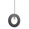 New Simple Small Ion Ring Multicolor Pendant Lamp Bedroom Chandelier Hanging Lamp