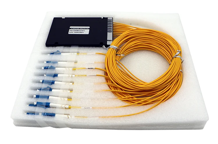 ABS Box Type 100G Single Fiber 1610 1590 1550 CWDM DWDM 16CH LC Connector With UPG Port MUX/DEMUX