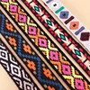 7/8 inch wholesale custom floral woven ethnic embroidered jacquard trimming ribbon