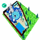 Hot sale colorful used indoor inflatable fun city for children and adult on sale
