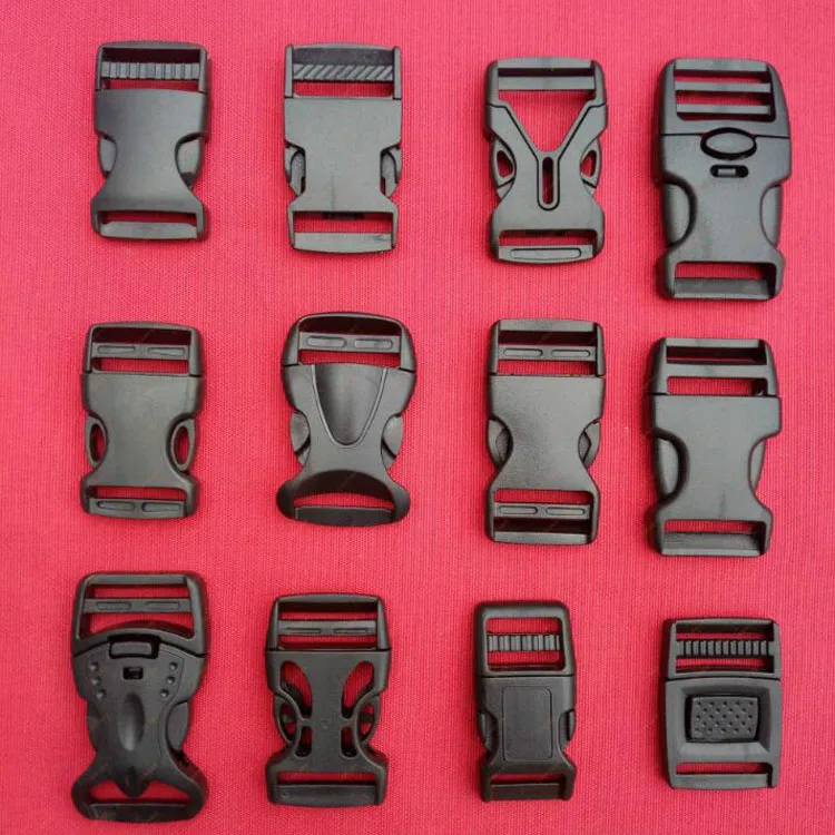 Plastic Buckles Durable Adjustable Side Flat 1 Inch 2 Inch Clips Snaps