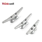Marine Hardware Galvanized Iron Steel Ship Boat Cleats Boat Dock Cleat