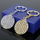 Supernatural Flower of Life Pendant Geometry Mandala Myth Love Knot Keychain Egyptian Simple Key Chain