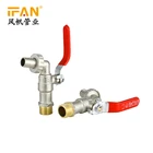 Brass Bibcock Faucet 1/2''-3/4''-1'' Double Color New Design Wash Machine Bathroom Kitchen Water Plastic Tap