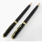 JX-500 Classy cross metal ball pen black pen with gift box custom logo gift pen set