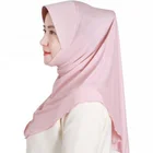 Arab Muslim high quality fashion long malabis hijab with sleeves cap inner square