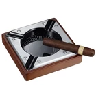 custom creative cool zinc alloy metal smoking decorative custom cigar ashtray