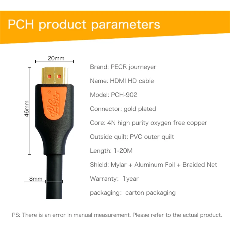 Male to Male Gold Plated High Speed HDMI Cable Support 3D 4K and 2160P 1080P - ANKUX.COM