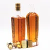 Crystal flint side embossed logo brandy spirits whisky whiskey bottle 750ml
