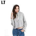 Sleeve Loose Fleece Drawstring Hoodie With Lace Patch Warm Sweatshirts,Colorful Collared Sweatshirts For Women