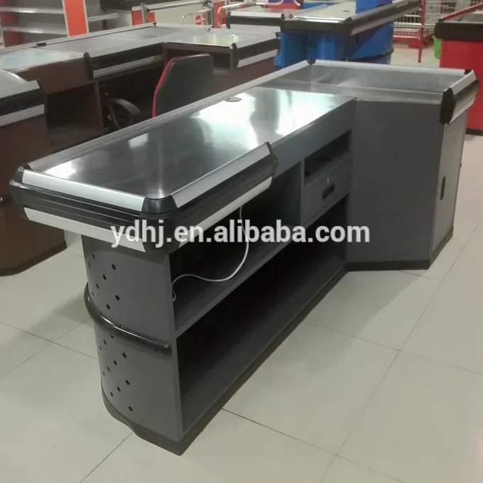 retail supermarket cashier desk / checkout counter