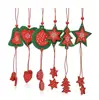 2018 Chinese importers new product polyester felt craft gift tree star bell heart decoration nonwoven Christmas hanging ornament
