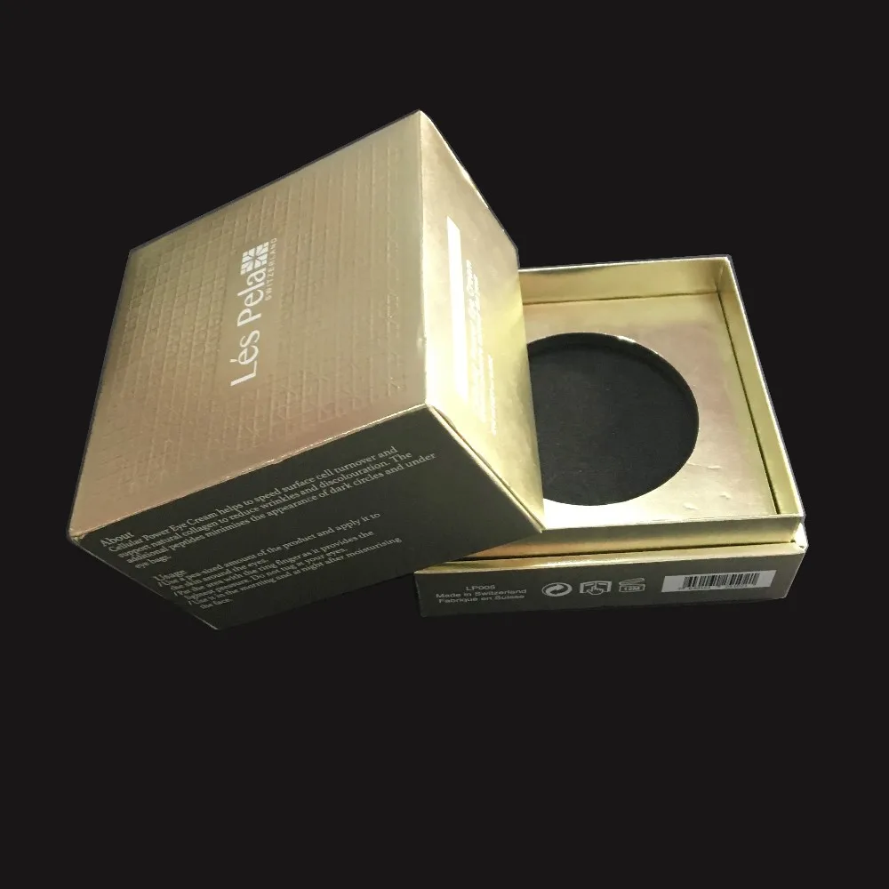 cosmetic with shiny uv logo, cosmetic gift box with pvc bli