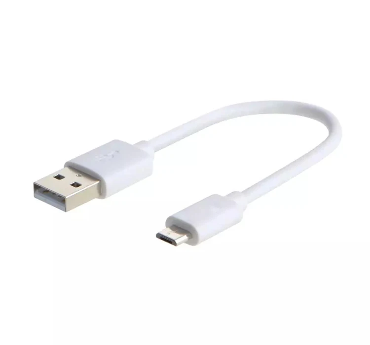 15CM high speed short USB 2.0 A Male to Micro B Triple Shielded Cable - ANKUX.COM