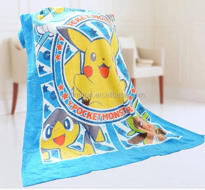 Cartoon character printed beach towel for kids 100% cotton kids bath towels 7.jpg