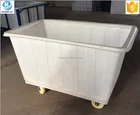 Metal steel and plastic nestable laundry trolley with castors price from factory