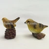 Handmade Resin Bird with Nut Figurine Resin Animal Crafts for Decoration