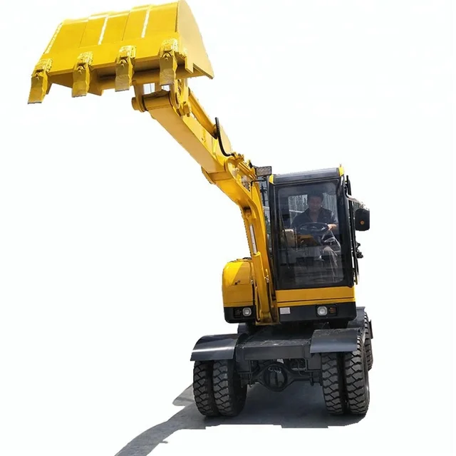 3.5tons mini hydraulic wheel excavator factory direct sale
