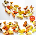 3D simulation magnetic butterfly fridge magnet for home decoration