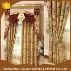 Factory Direct China embossed jacquard swag and tail curtains