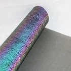 Rainbow Printed Design Reflective Fabric For Clothing Shoes